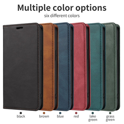 iPhone17/16/SE Wrist Strap Leather Cover Samsung S25 Flip Cover