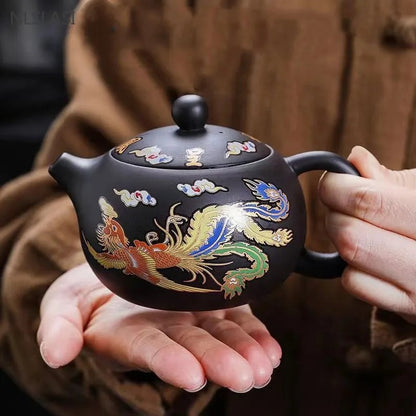 Yixing Purple Clay Teapot High Temperature Discoloration Xishi Tea Pot