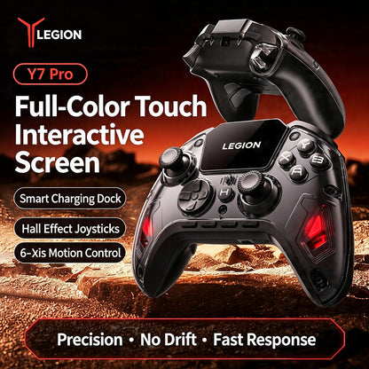 Lenovo Legion Y7 Pro Wireless Gaming Controller + Charging Dock — Hall Triggers
