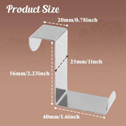 3x Door Hook Hanger Kitchen Coat Wall Storage Over Hanging Towel Hooks Bathroom