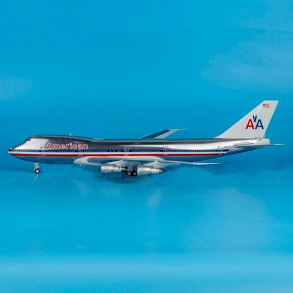 1:200 JC Wings American Airlines Boeing 747-100 Airplane Diecast Aircraft Model