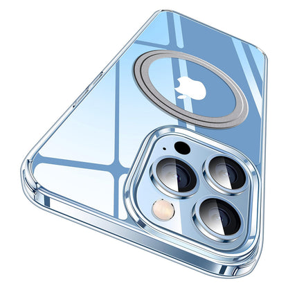 For iPhone 16/15/14/13 Pro Max Case Clear Compatible with Magnetic Non-yellowing