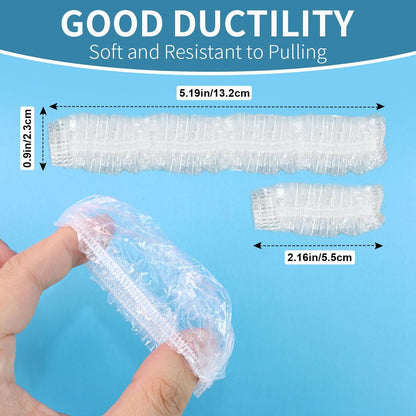 200X Clear Disposable Ear Protectors Waterproof Ear Covers for Hair Dye Bathing