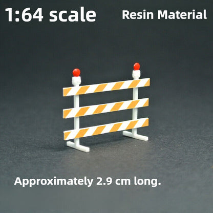 1/64 Road Work Construction Warning Sign Model Parking Scene Props Model