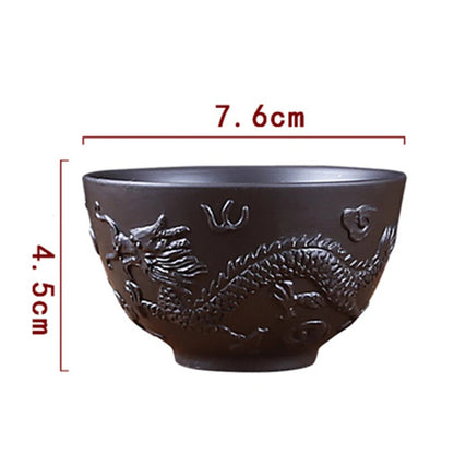 100ml YiXing Purple Clay Tea Cup China Kung Fu Tea Set Large Tea Cup