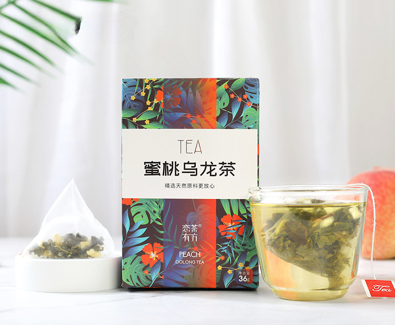 36g Honey Peach Flower Fruit Tea Triangle Bag Cold Soaked Tea White Peach Oolong