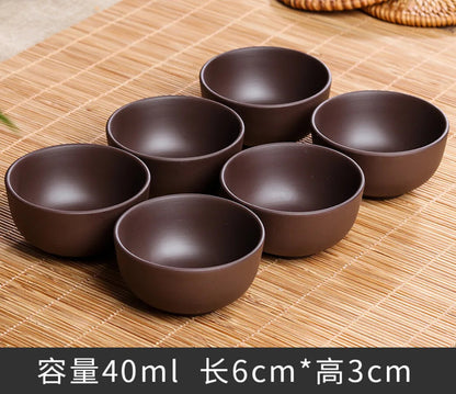 6pcs Celadon China Tea Cup Set kung Fu Travel Tea Bowl Porcelain Teacup Set
