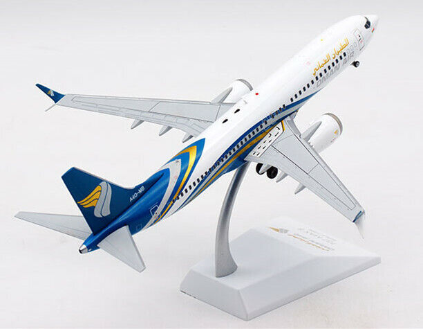 1:200 JC Wings OMAN AIR BOEING 737 MAX 8 Passenger Airplane Diecast Plane Model