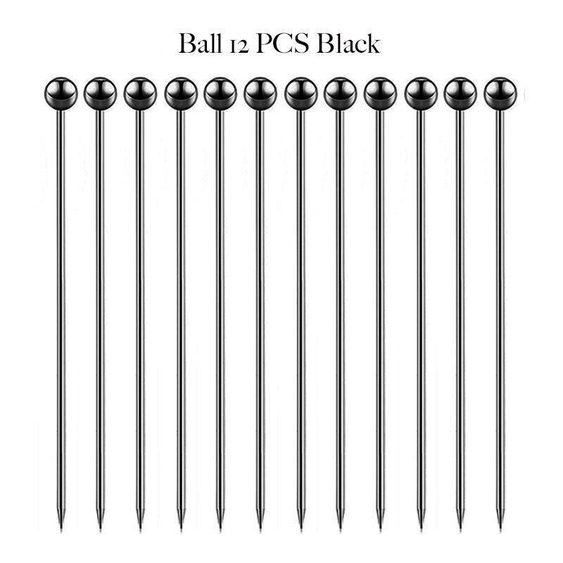 Cocktail Picks Fruit Sticks Bar Tool Drink Stirring Martini Accessory 11cm Metal