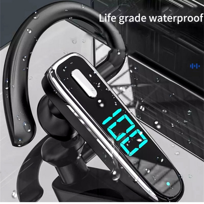 Bluetooth 5.3 Wireless Earpiece Headset Driving Trucker Earbuds Noise Cancelling
