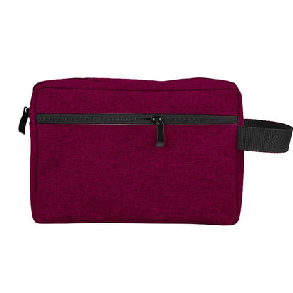 Canvas Cosmetic Bag Travel Waterproof Handbag Makeup Bag Gray Blue Red 22*14*7cm
