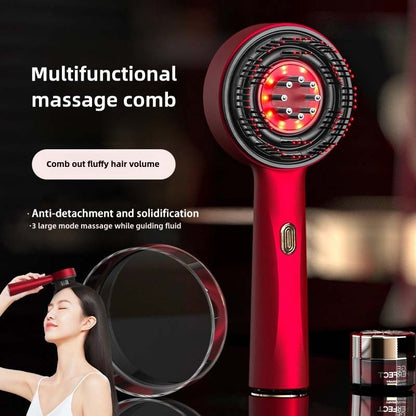 Cordless Red Light Scalp Massager Comb Brush for Hair Growth, Insomnia Relief