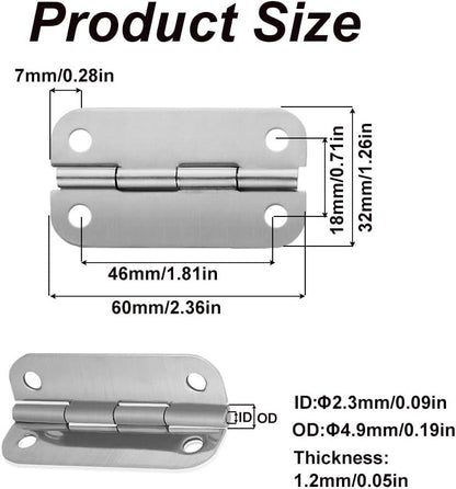1-200 Stainless Steel Cooler Hinges & Screws Replacements For Igloo Cooler Parts