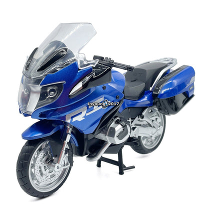 1/12 BMW R1250 RT Motorcycle Model Diecast Toy Vehicle Toys for Boys Kids Blue
