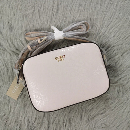 Fashion Embossed Crossbody Handbag Top Zip Satchel Women Shoulder Bag Square Bag