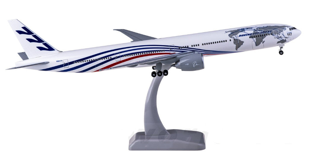 1:200 37CM Hogan World Tour BOEING 777-300ER Airplane ABS Plastic Aircraft Model