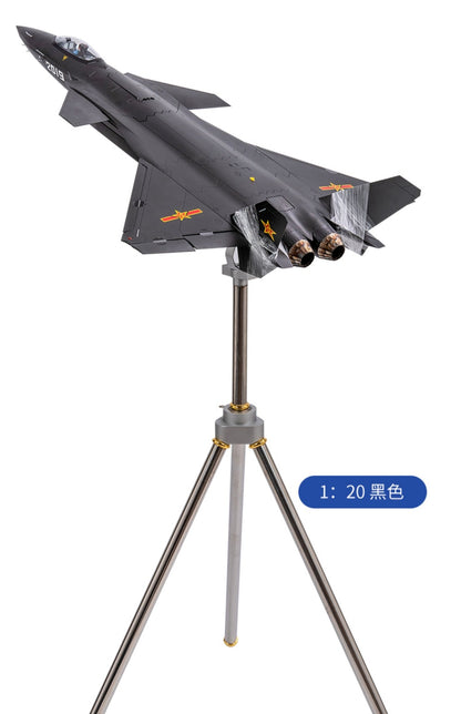 1:20 110CM CHINA J-20 Stealth Fighter Jet Plane Diecast Military Airplane Model