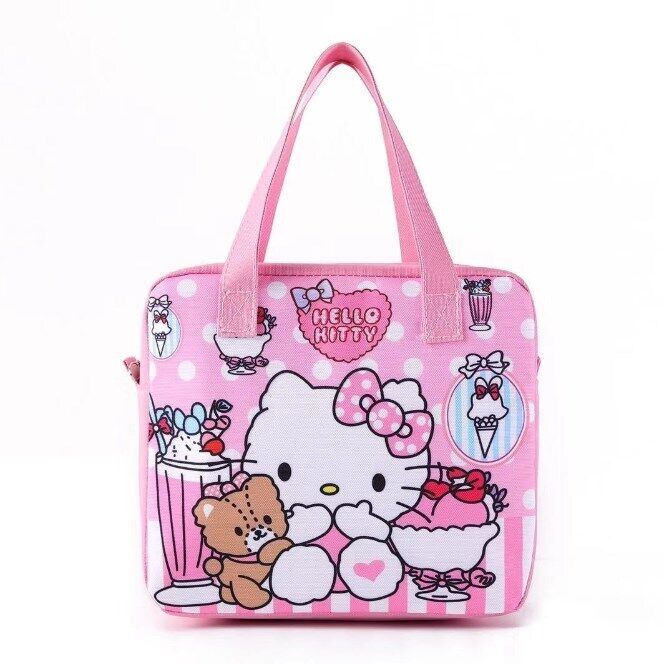 Cute My Melody Lunch Box Case Bag Storage Bag Handbag Iinsulation Picnic Bag