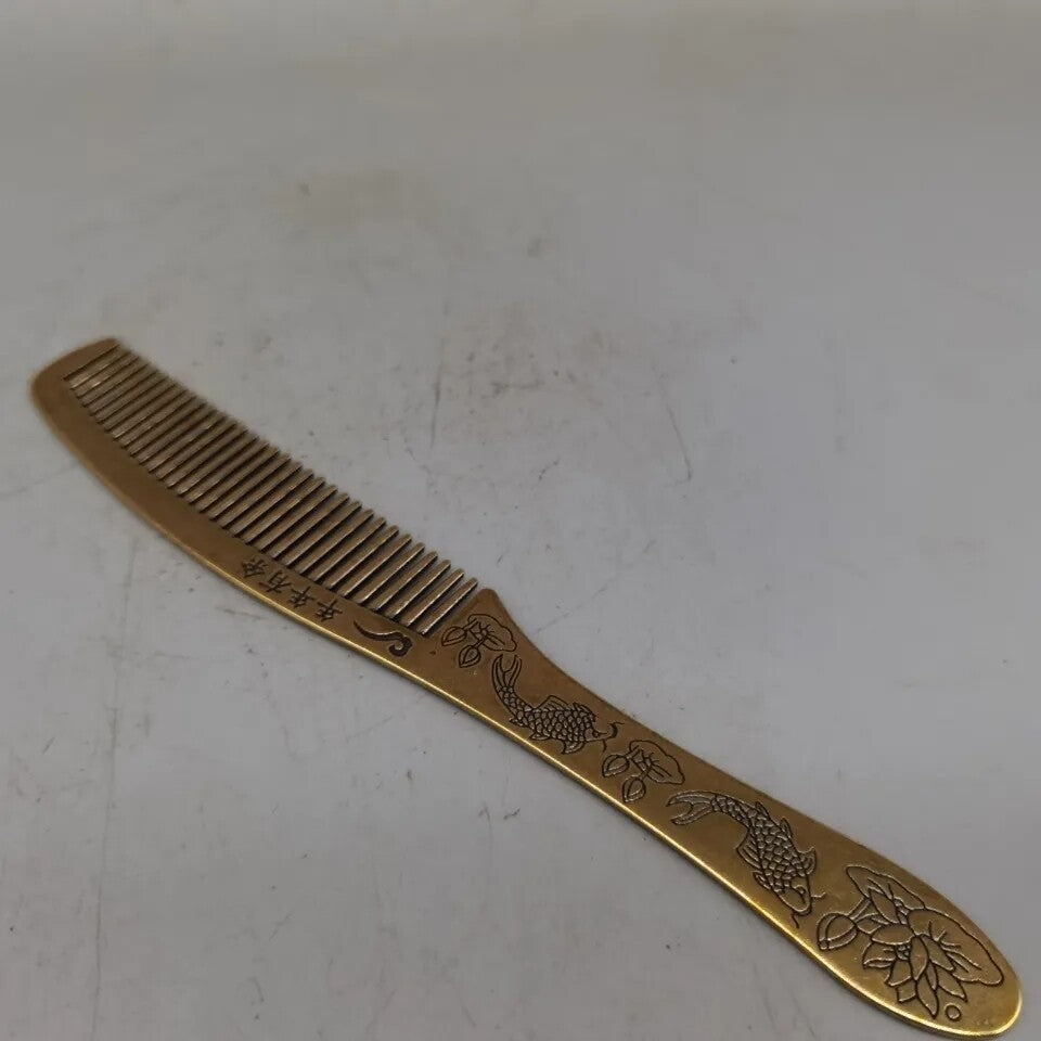 1pc Handmade Copper Comb Health Care Hair Comb