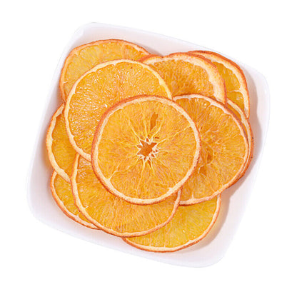 Handmade Drin of Chinese Orange Sliced Dried Tea, Fresh Grains, Fruit Organic Juice-