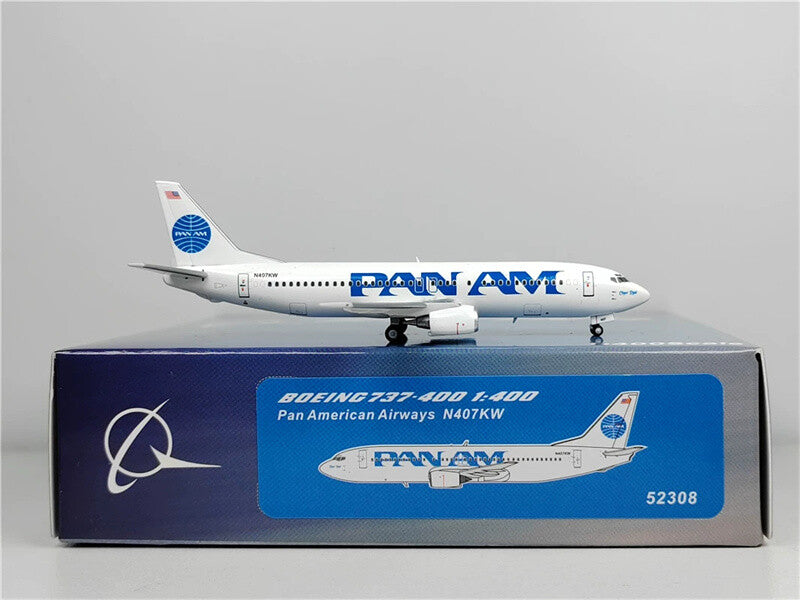 Panda Model for Pan AM Airways for Boeing B737-400 N407KW 1:400 Aircraft Model