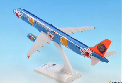 30CM 1:150 Risesoon TransAsia Airways AIRBUS A321 Airplane ABS Plastic Model