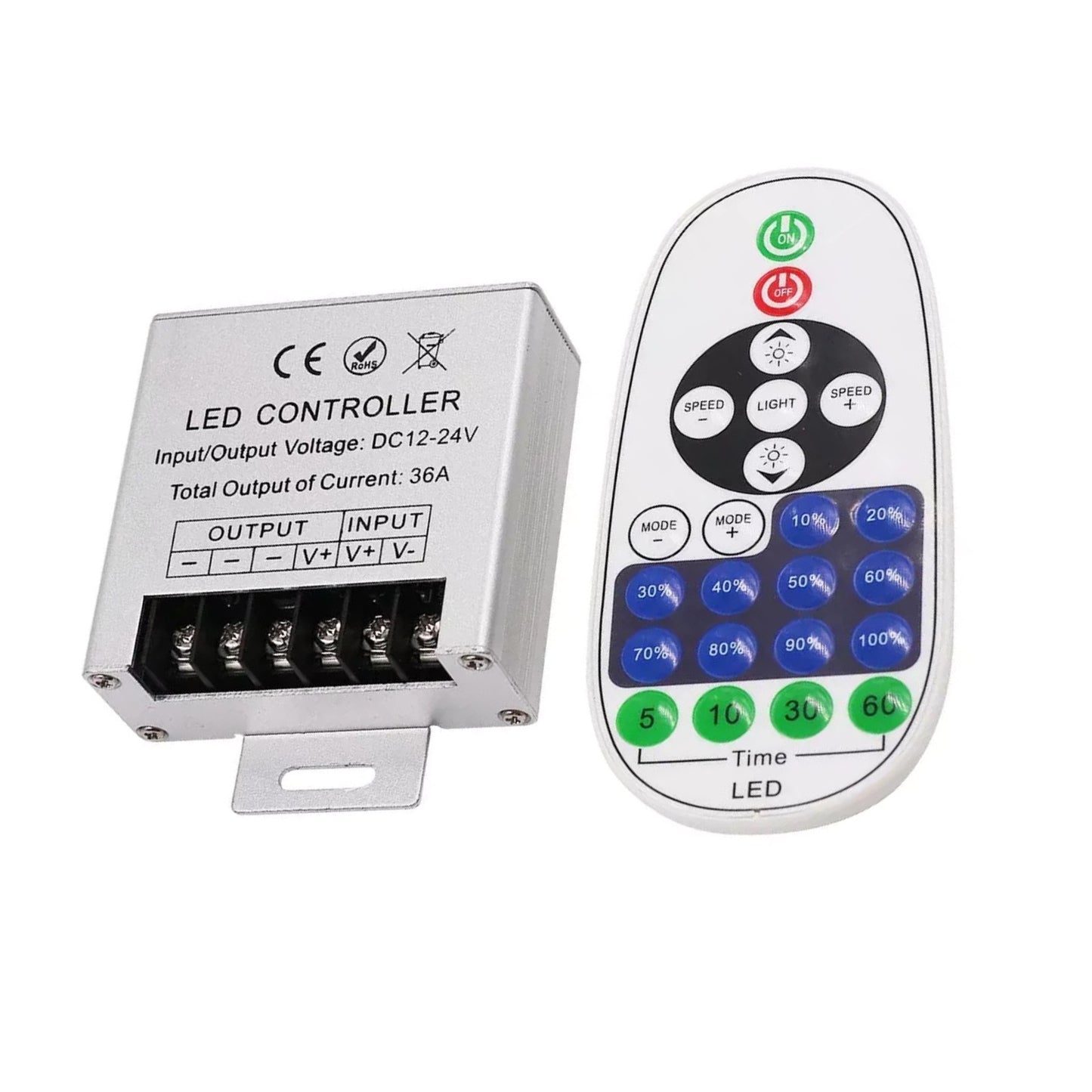 Infrared Models LED Light Dimmer Wireless IR 23Keys Remote Controller 36A 360W
