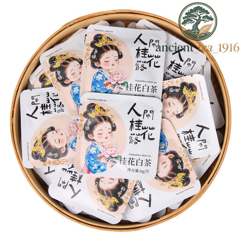 500g Yunnan Ancient Tree White Tea Osmanthus Moonlight White Small Square Pieces