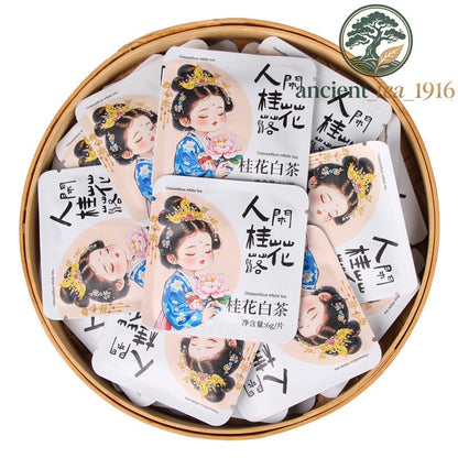 500g Yunnan Ancient Tree White Tea Osmanthus Moonlight White Small Square Pieces