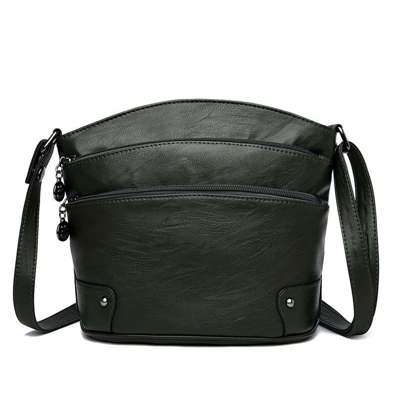 Multi-layer Pockets Genuine Leather Shoulder Bag Handbag Bag Small Crossbody Bag