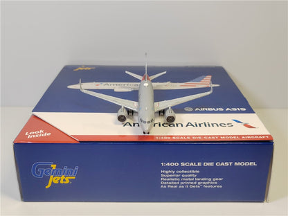 1:400 Geminijets American Airlines Airbus A319S N93003 Airplane Diecast Model
