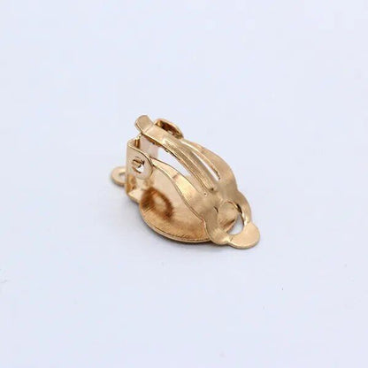 20pcs Gold Silver Clip-on Earring Converter Ear Clip Base Jewelry Making Finding
