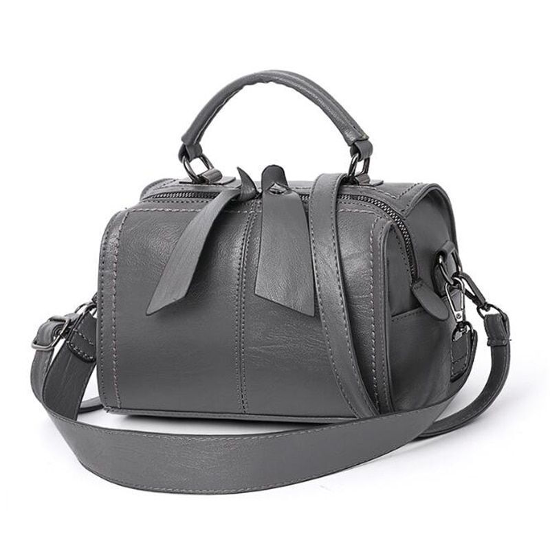 Leather Crossbody Bag Small Messenger Purse Handbag Black Brown Red 20*16*13 CM