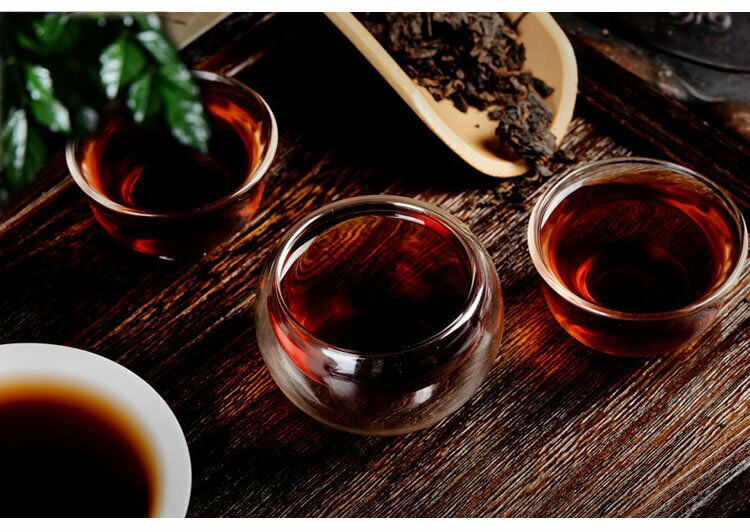 1998 Tong Chang Huang Ji Yuan Cha Aged Ripe Puer Tea Bulang Mt. Shu Pu Erh 357g