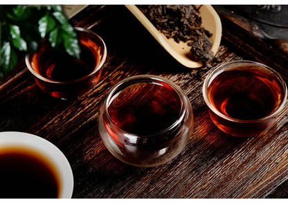 1998 Tong Chang Huang Ji Yuan Cha Aged Ripe Puer Tea Bulang Mt. Shu Pu Erh 357g
