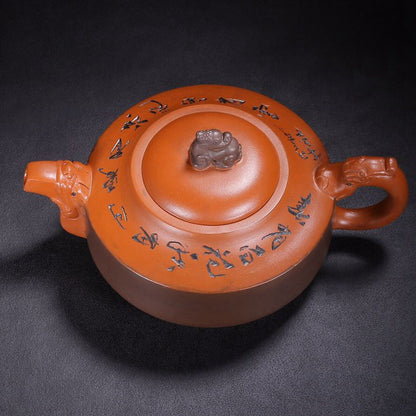 Vintage China Yixing Purple Clay Teapot Zisha Ceremony Exquisite Office Teaware