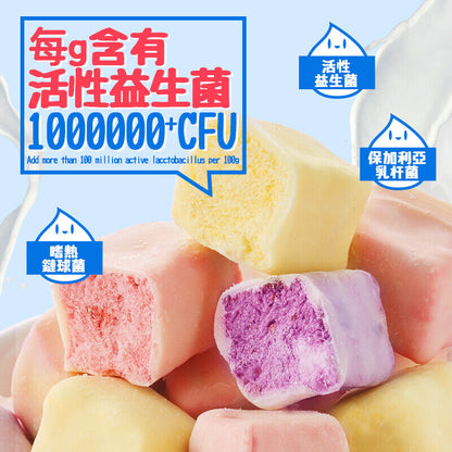 比比赞益生菌冻干酸奶块涂层巧克力 Bibizan Probiotic Freeze-dried Yogurt Block Coated Chocolate