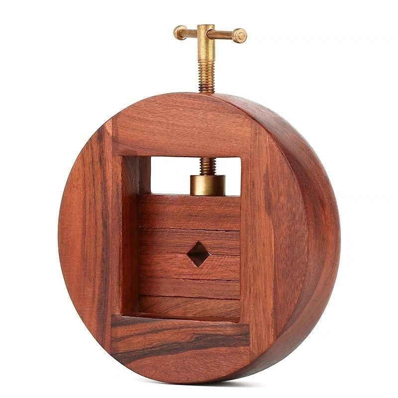 360° Rotating Rosewood Seal Press Chinese Seal Carving Tool Solid Wood Clamp