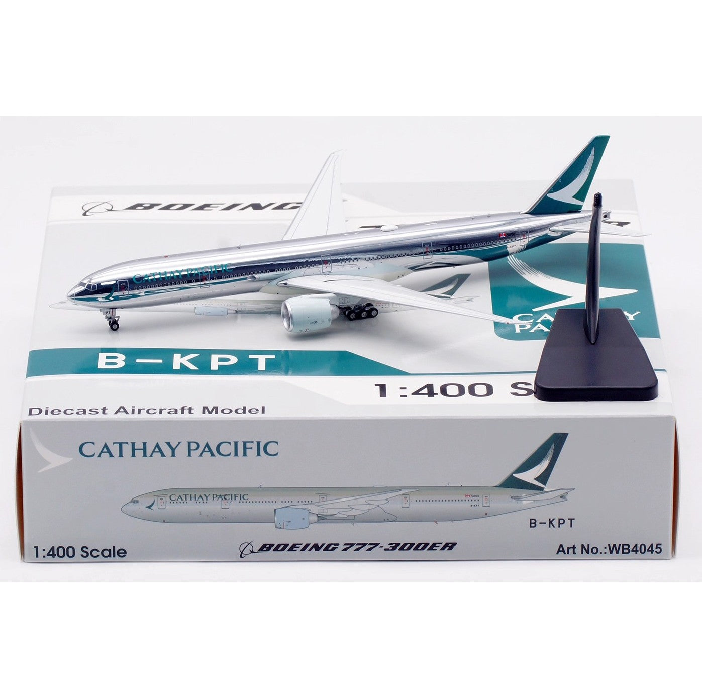 1:400 Aviation CATHAY PACIFIC BOEING B777-300ER Aircraft Diecast Plane Model