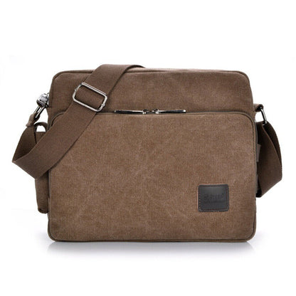 Men Vintage Military Canvas Crossbody Bag School Satchel Messenger Shoulder Bags
