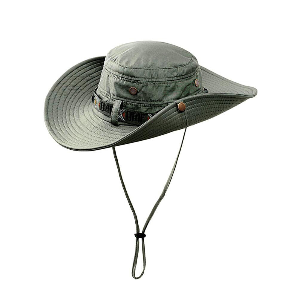 Bucket Hat Cap Cotton Fishing Boonie Brim visor Men Sun Safari Summer Camping