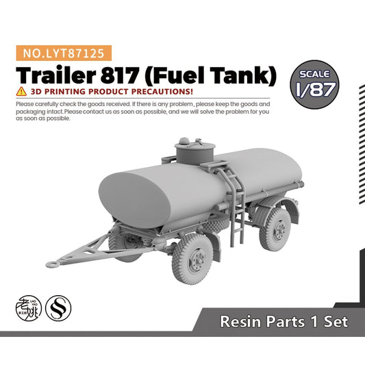 Yao's Studio LYT87125 1/87 HO Scene Model Trailer 817 (Fuel Tank)