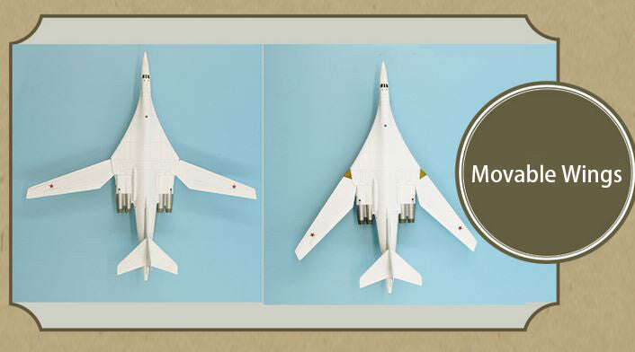 Russian TUPOLEV TU160 Blackjack long range strategic bomber 17 1/200 plane model