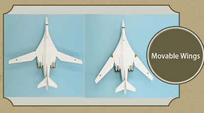 Russian TUPOLEV TU160 Blackjack long range strategic bomber 17 1/200 plane model