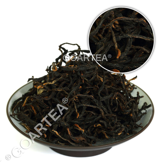 GOARTEA 100g Supreme Black Tea Loose Wild Ancient Tree Dian Hong Black Tea-