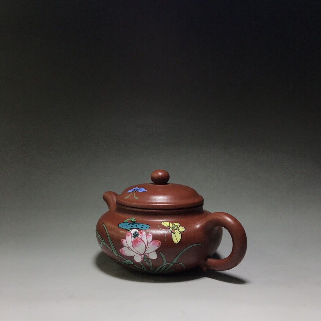 Chinese Yixing Zisha Clay Handmade Exquisite Teapot （仿古壶 底款：王国望）