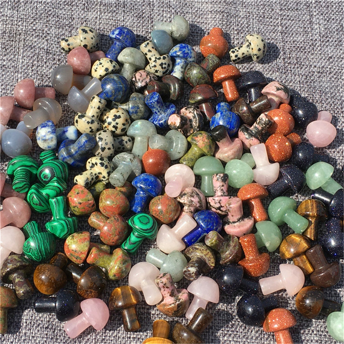 A lot 15MM+ Natural mushroom Quartz Crystal Carved Polishing Wholesale Healing-5