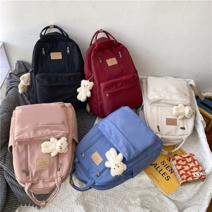 Women Backpack School Bags Student Large 43*13*30 CM Waterproof Blue Red Black