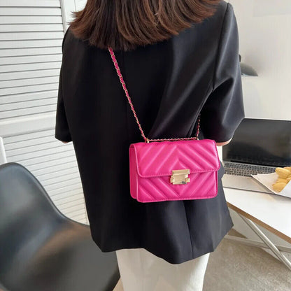 Women Bag Purple Trendy Shoulder Bag Square Bag Crossbody Bag Handbags Women