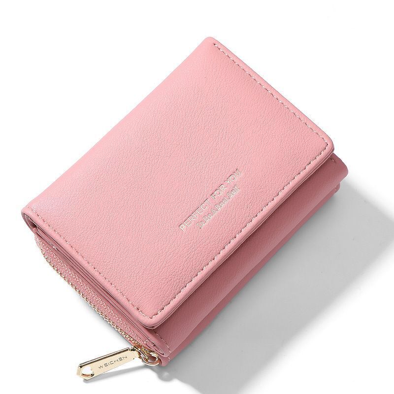Women Wallet Multifunctional Folding Multi-card Slot Card Bag Zipper Coin Purse
